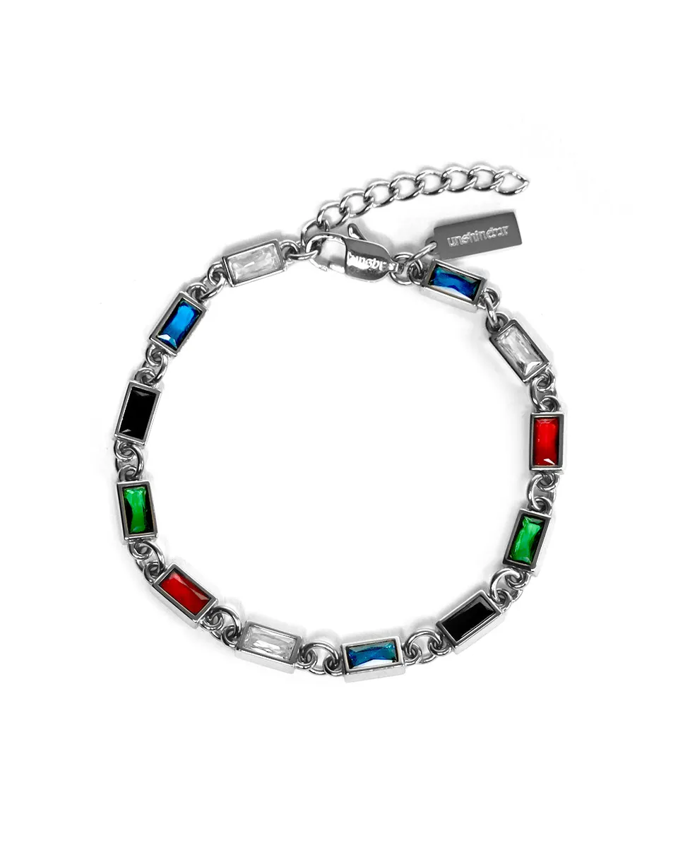 unshinebar-rainbow-armband-silber-tennis-18-5-cm image 1