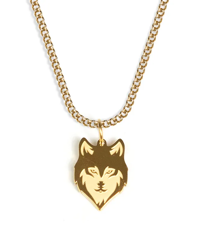 unshinebar-wolf-halskette-gold-55cm-edelstahl image 1