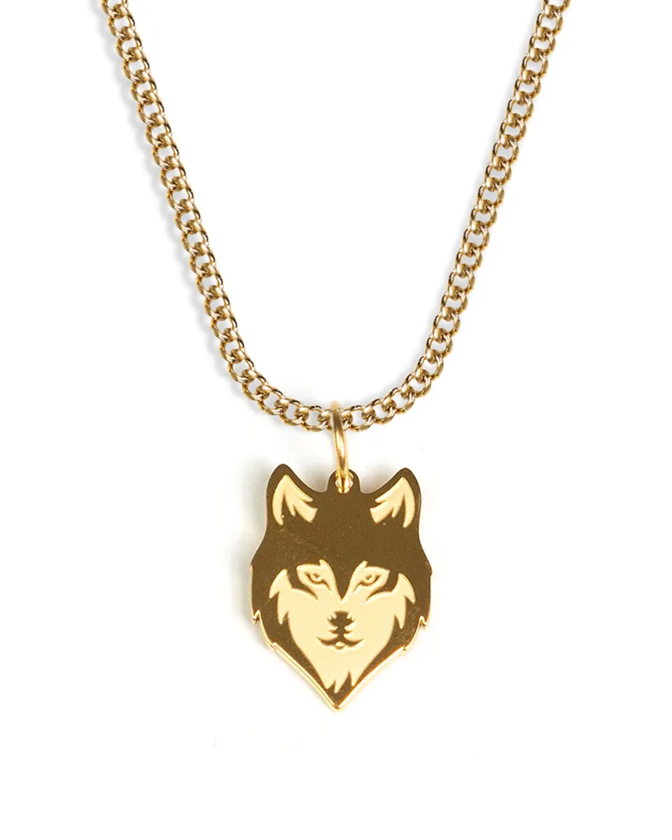 unshinebar-wolf-halskette-gold-55cm-edelstahl image 1