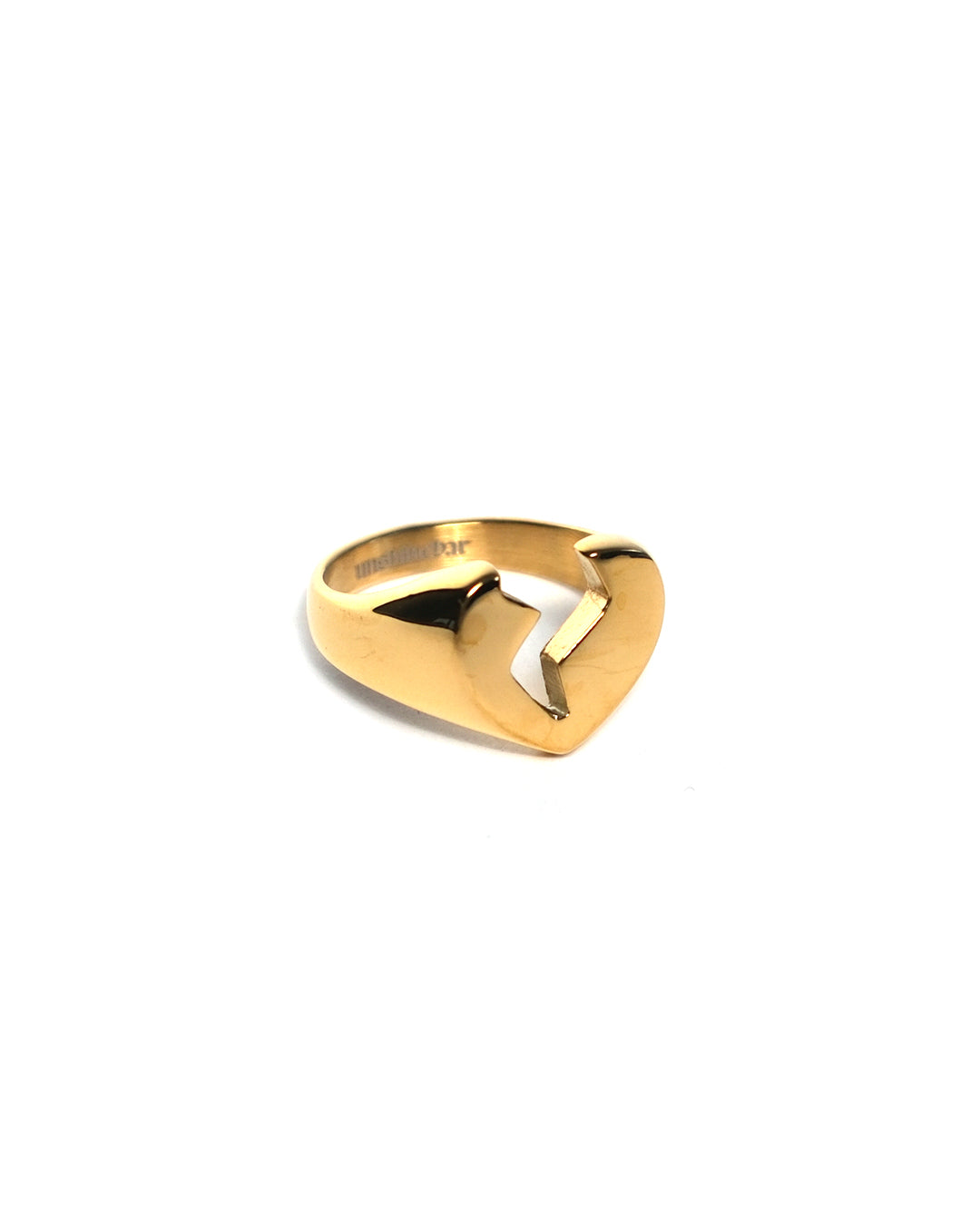 unshinebar-broken-heart-ring-silber-gr-9-edelstahl image 2