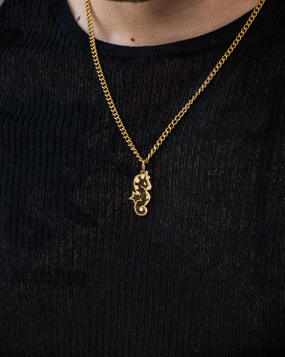 unshinebar-seahorse-kette-gold-seepferdchen-edelstahl image 2