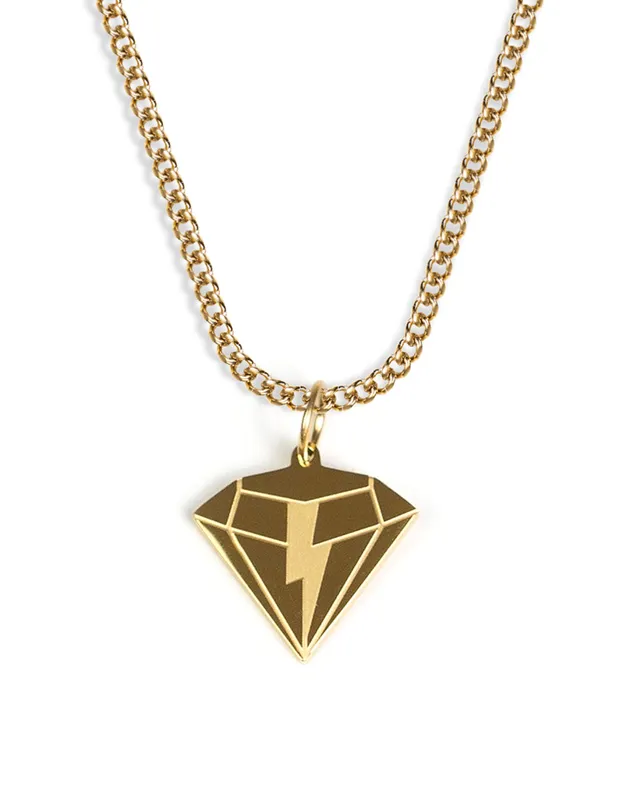unshinebar-diamond-halskette-mit-anh-nger-gold-50-55cm image 1