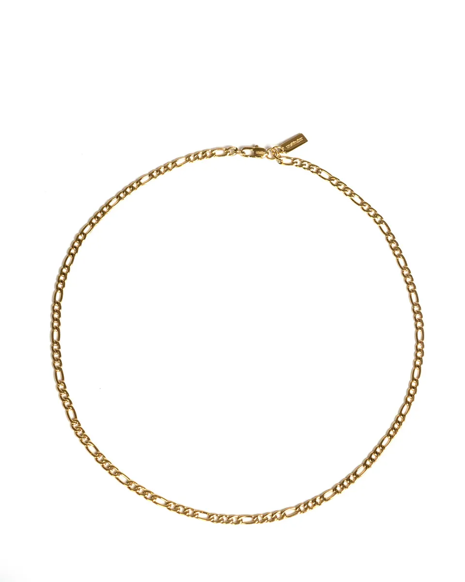 unshinebar-figaro-chain-kette-gold-45-cm-3-8-mm image 1