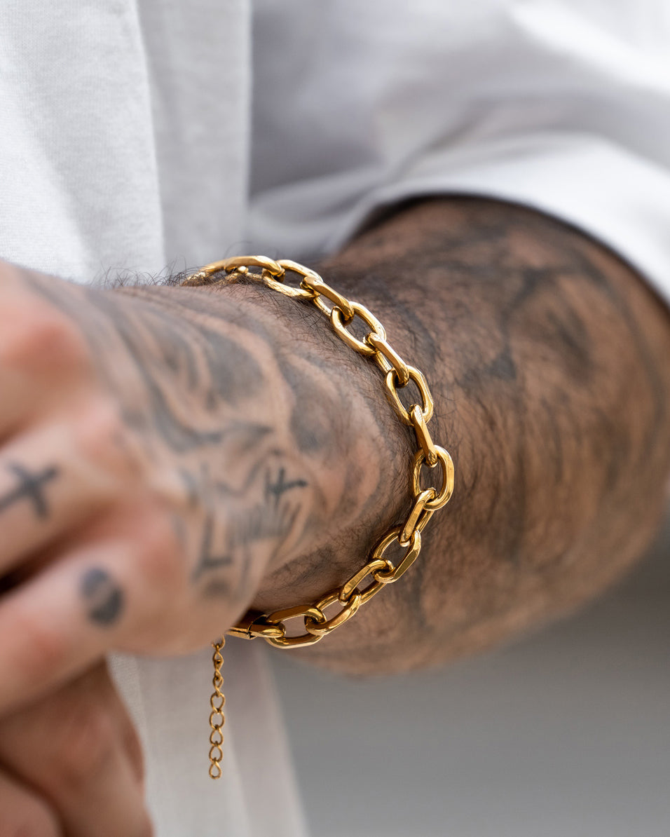 unshinebar-chunky-link-armband-gold-8-mm image 5