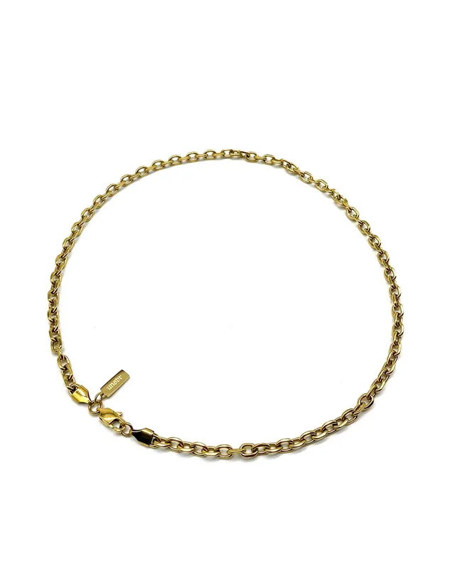 unshinebar-rogue-chain-5mm-kette-gold-50cm-wasserfest image 1