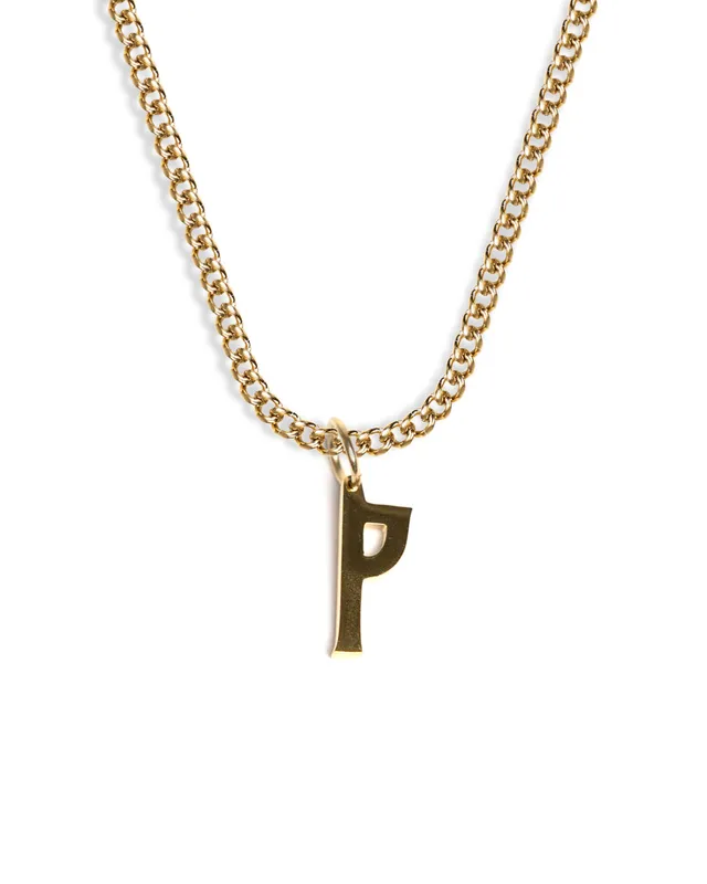unshinebar-initial-p-halskette-gold-edelstahl-1-9cm image 1