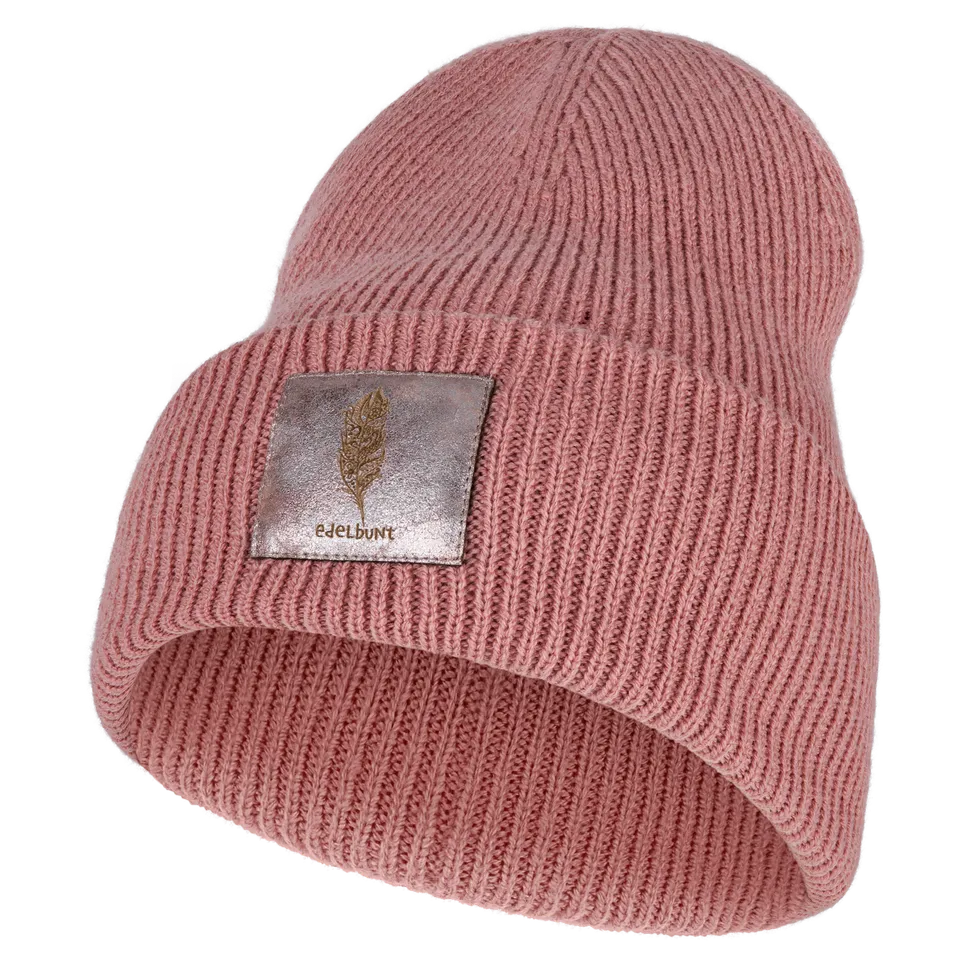 edelbunt-beanies-oslo-m-tze-altrosa image 1