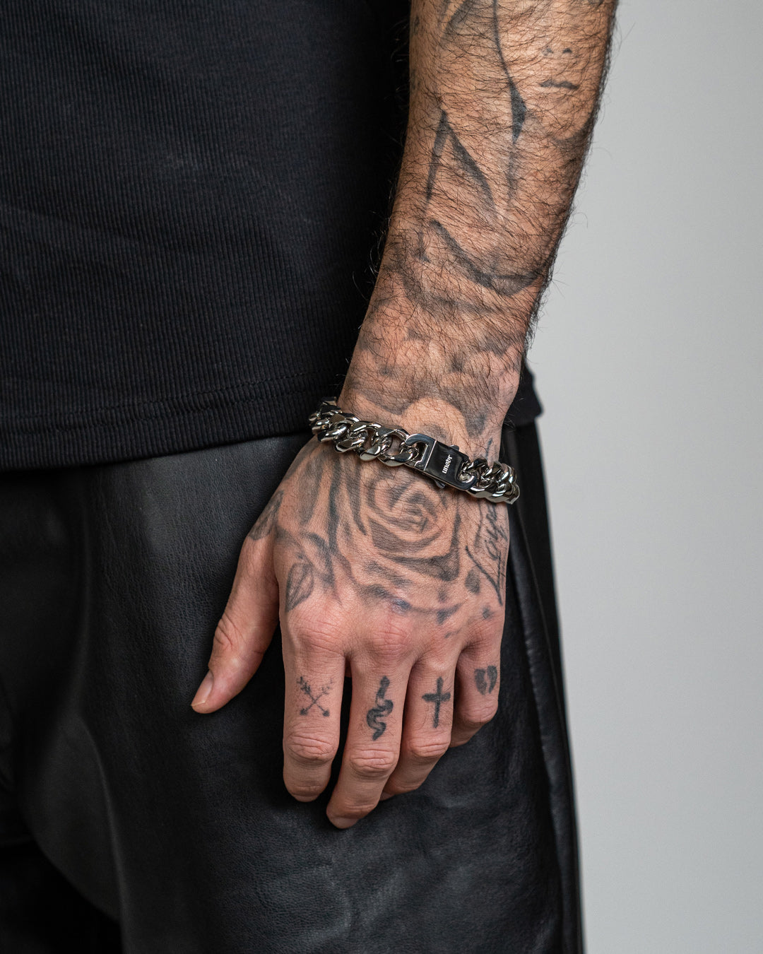 unshinebar-cuban-armband-15mm-silber-edelstahl-streetwear image 2