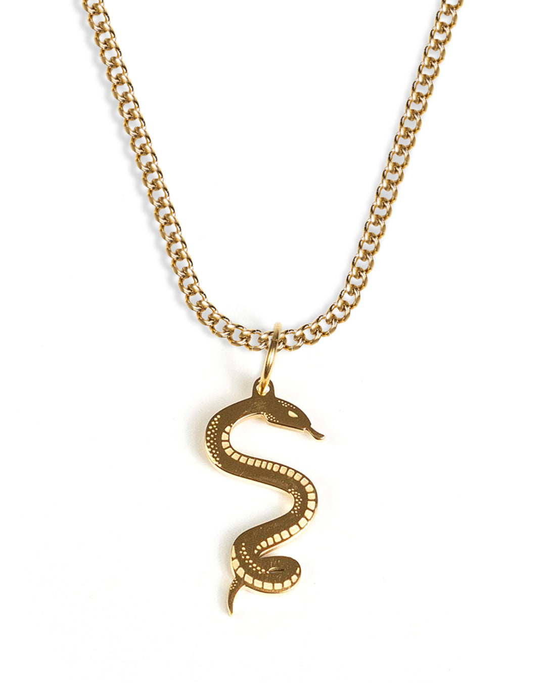 unshinebar-snake-necklace-kette-gold-schlange-45cm image 1