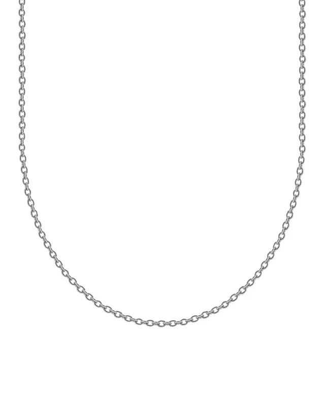 unshinebar-thin-oval-chain-2mm-silber-kette-verstellbar image 1