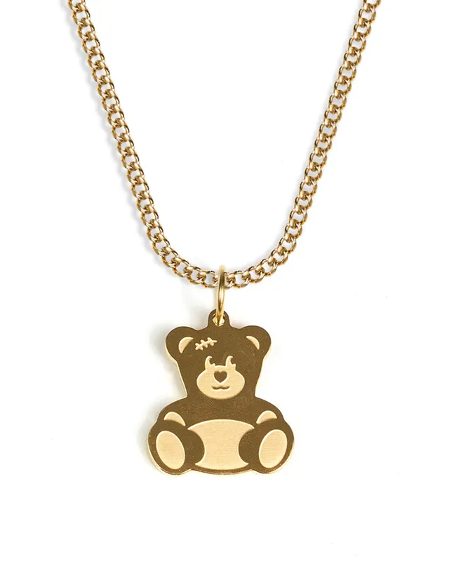 unshinebar-teddy-halskette-gold-b-r-anh-nger-45-cm image 1