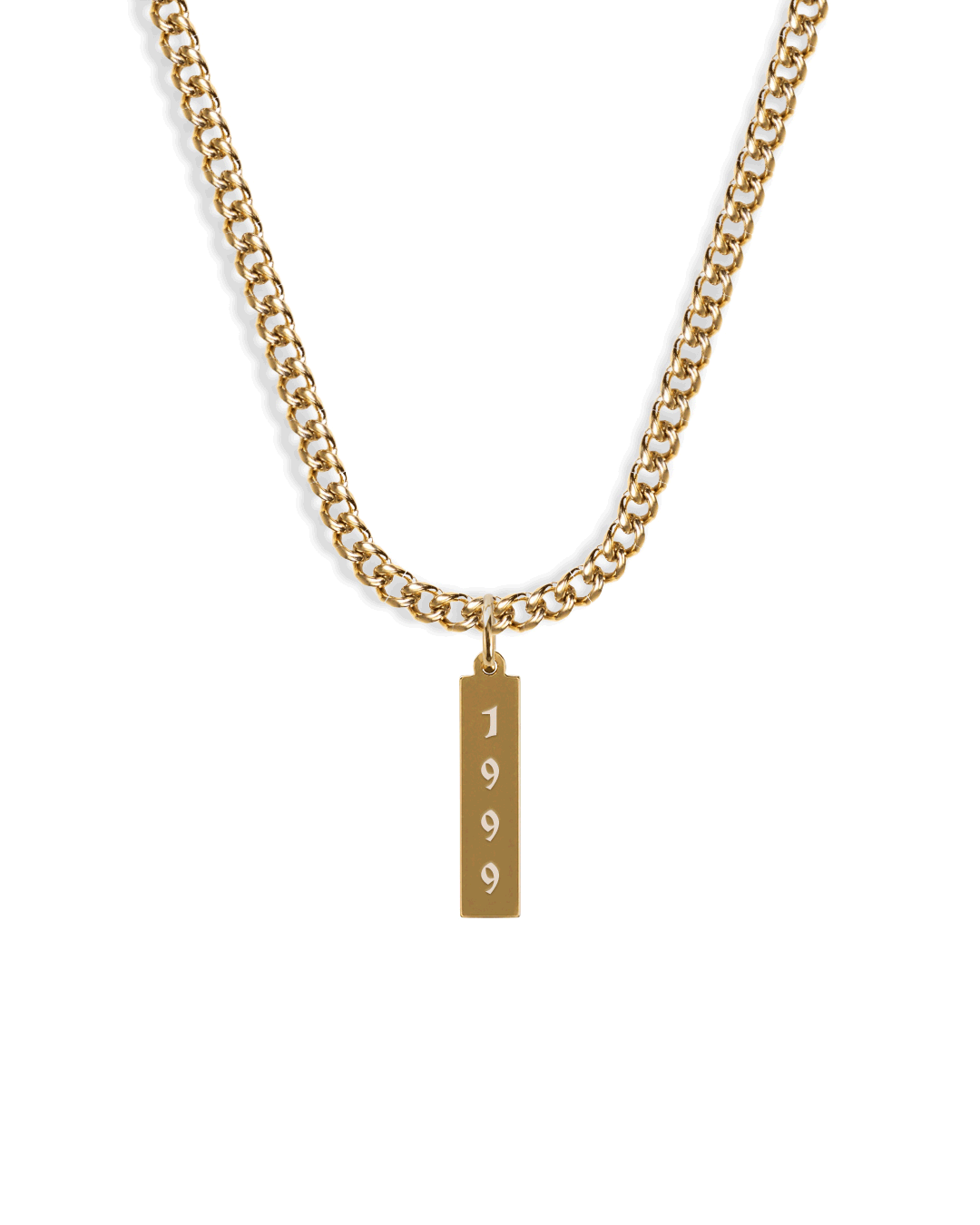 unshinebar-time-stamp-halskette-gold-gravierbar-45-cm image 1