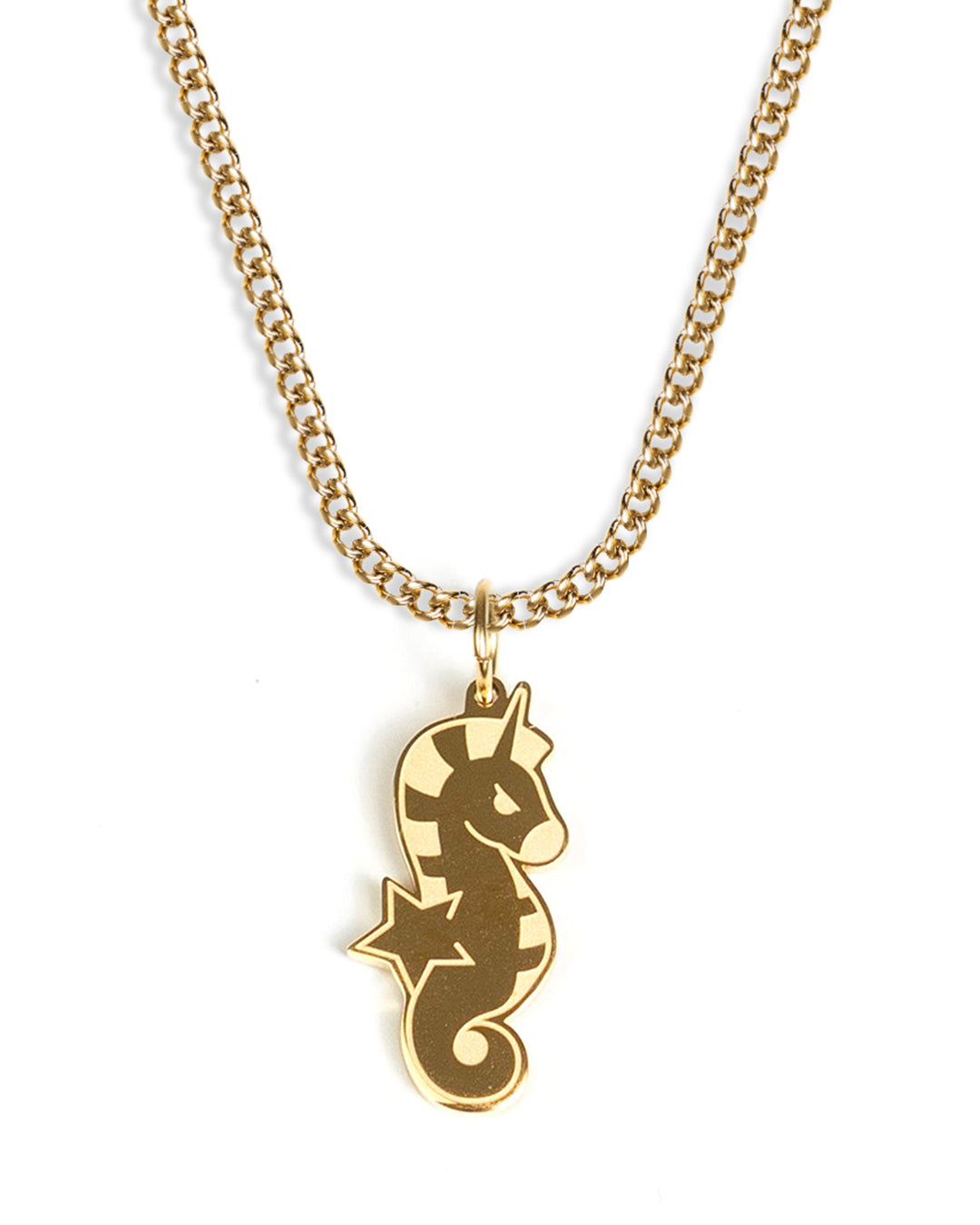 unshinebar-seahorse-kette-gold-seepferdchen-edelstahl image 1