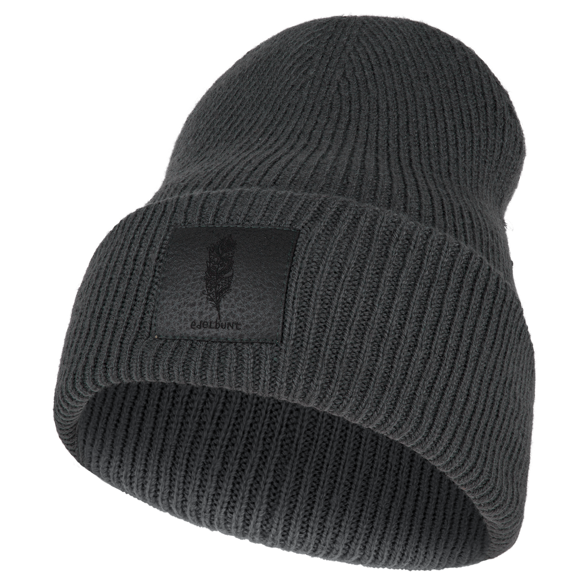edelbunt-oslo-m-tze-beanie-anthrazit-winter-strickm-tze image 1