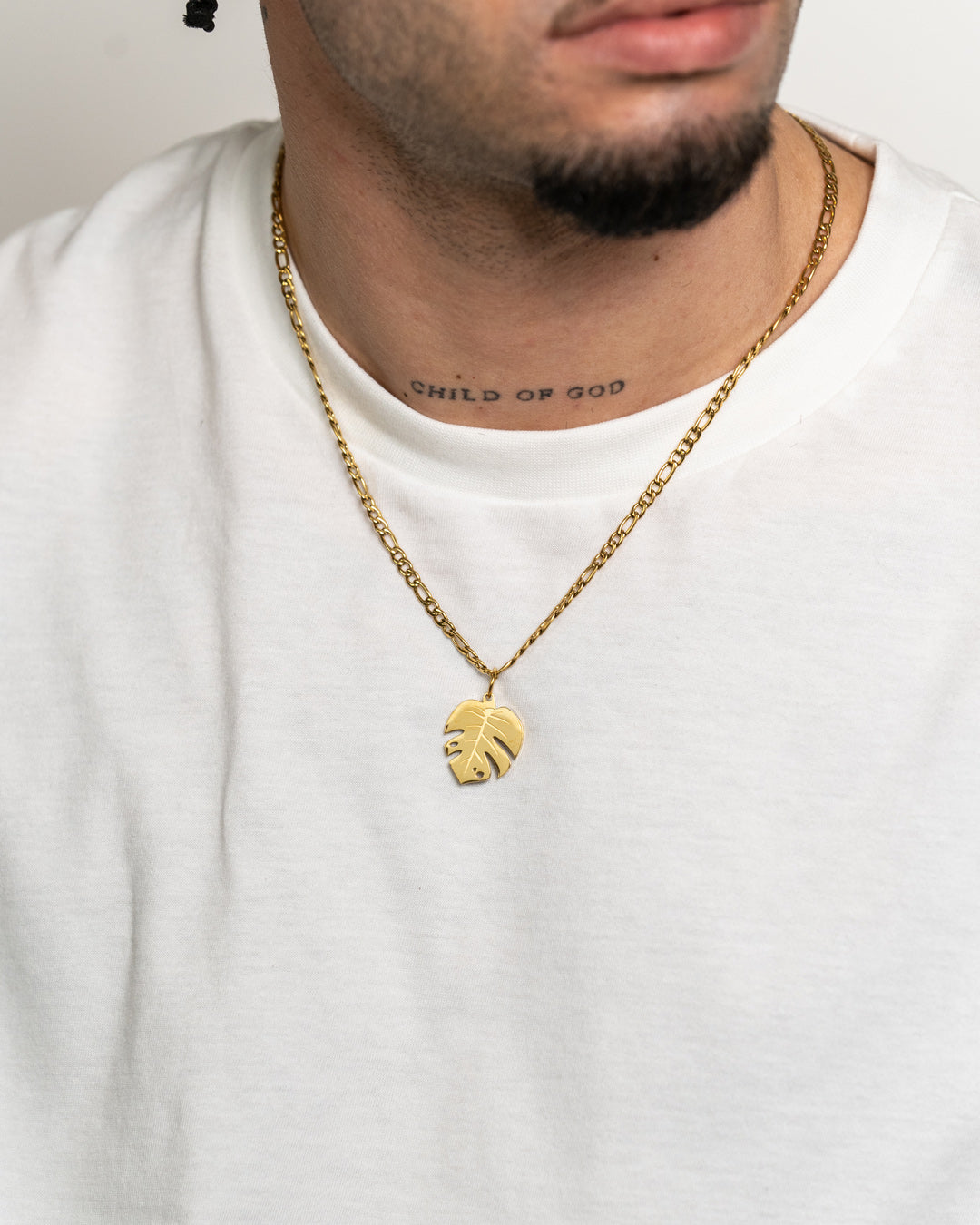 unshinebar-monstera-necklace-halskette-gold-45cm-18k image 2