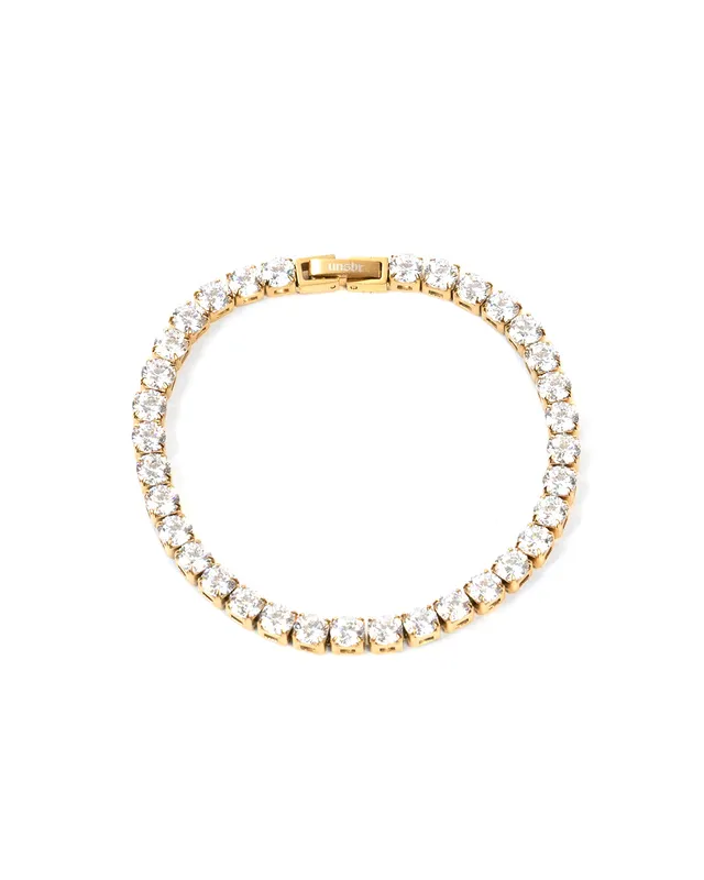 unshinebar-tennis-armband-wei-5mm-gold-19-5cm-zirkonia image 1