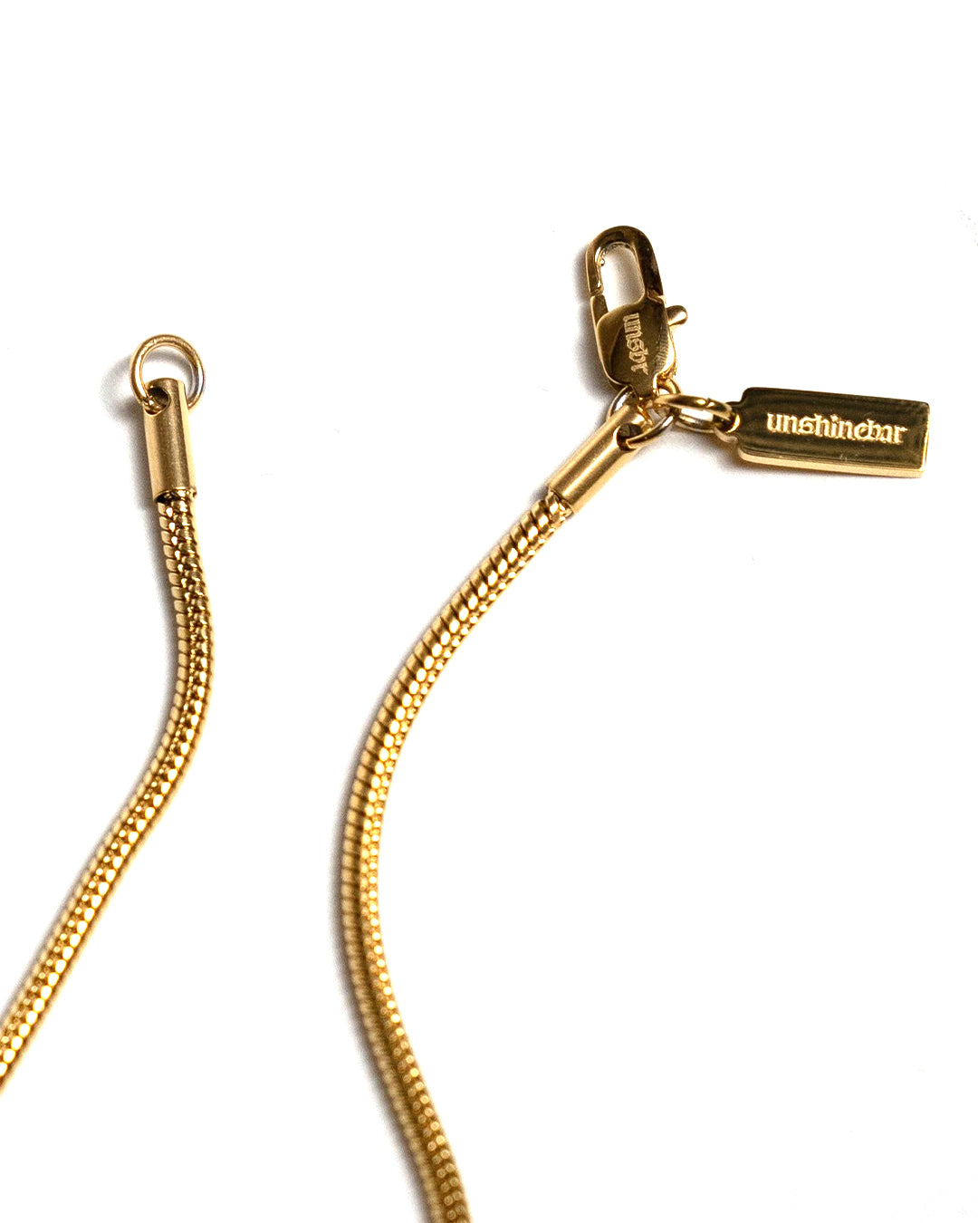 unshinebar-snake-chain-2mm-gold-50-55-cm-edelstahl image 2