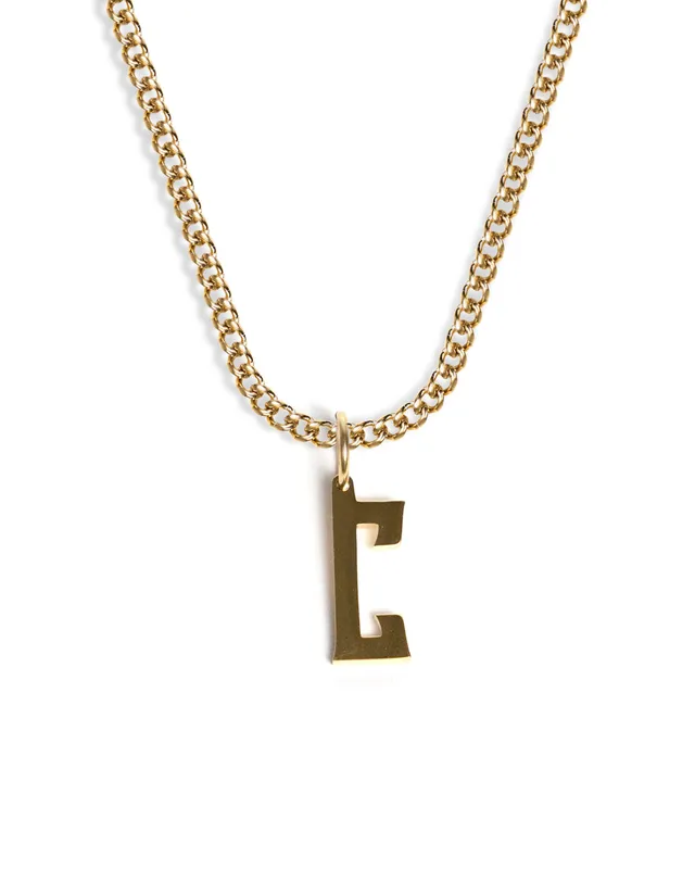 unshinebar-initial-c-halskette-kette-gold-45-cm image 1