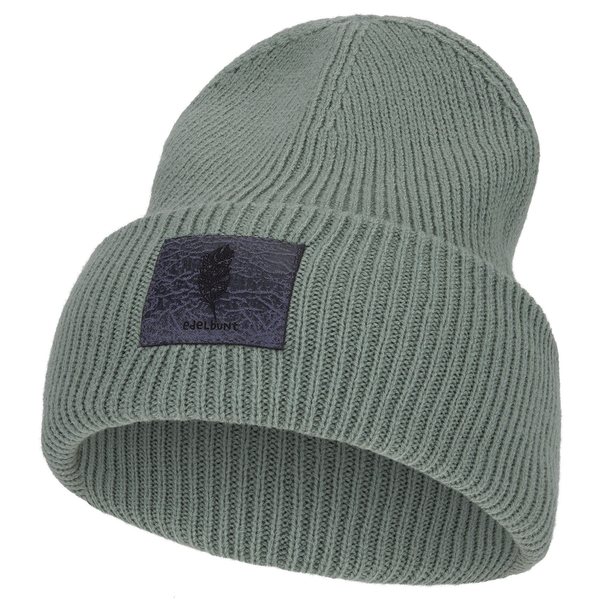 edelbunt-oslo-m-tze-salbei-vintage-blau-beanie image 1