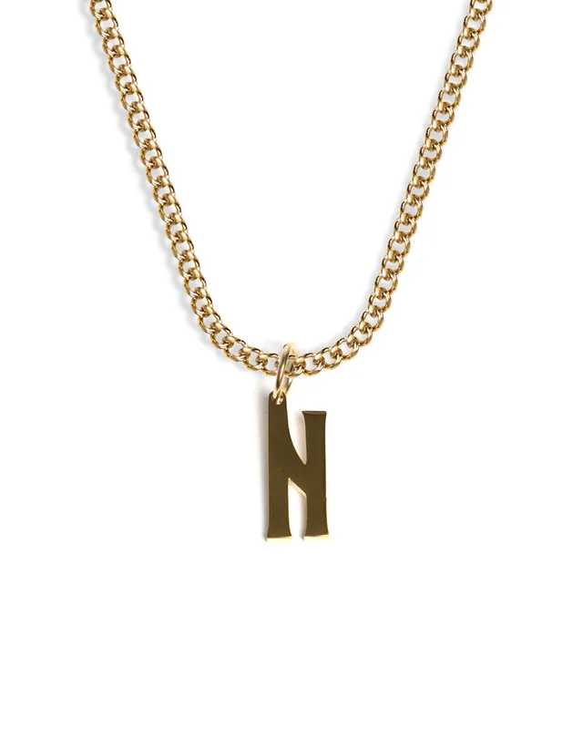 unshinebar-initial-n-halskette-gold-buchstabe-n-45cm image 1