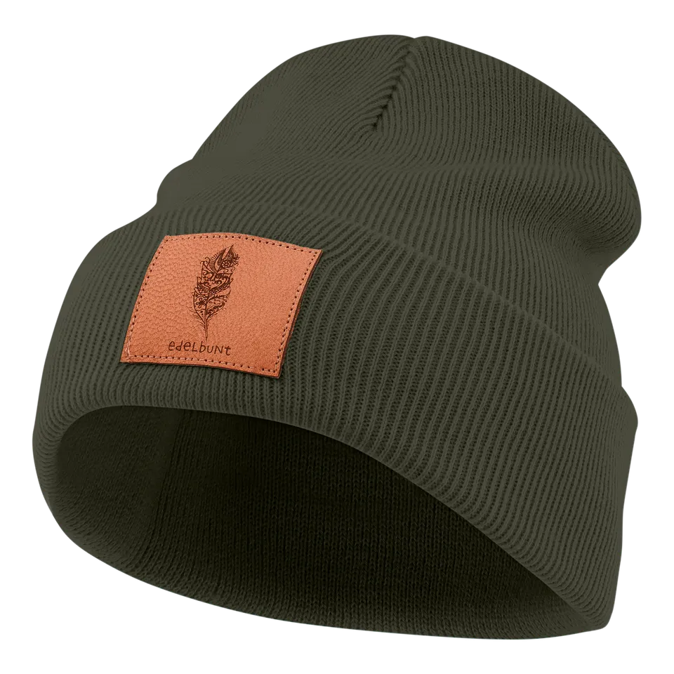 edelbunt-bern-m-tze-beanie-oliv-warme-strickm-tze image 1