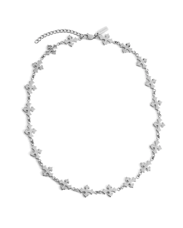 unshinebar-legacy-cross-kette-silber-45-cm-edelstahl image 1