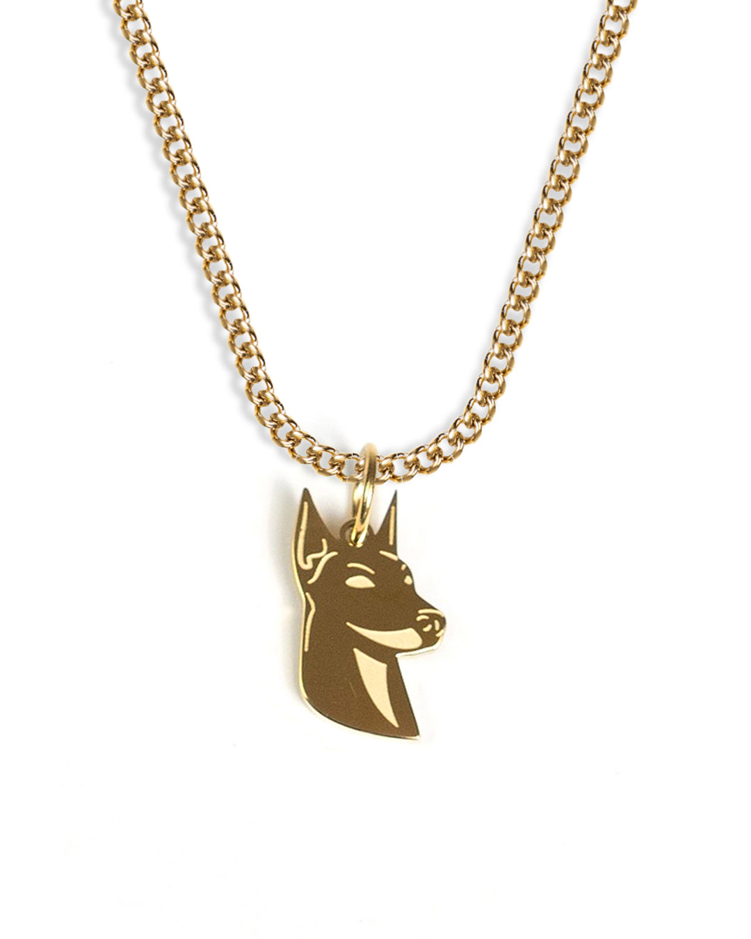 unshinebar-doberman-halskette-gold-45cm-edelstahl image 1
