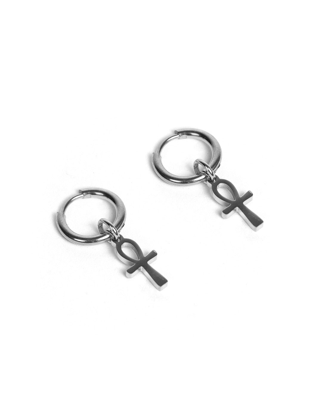 unshinebar-ankh-ohrringe-creolen-gold-paar-edelstahl image 2
