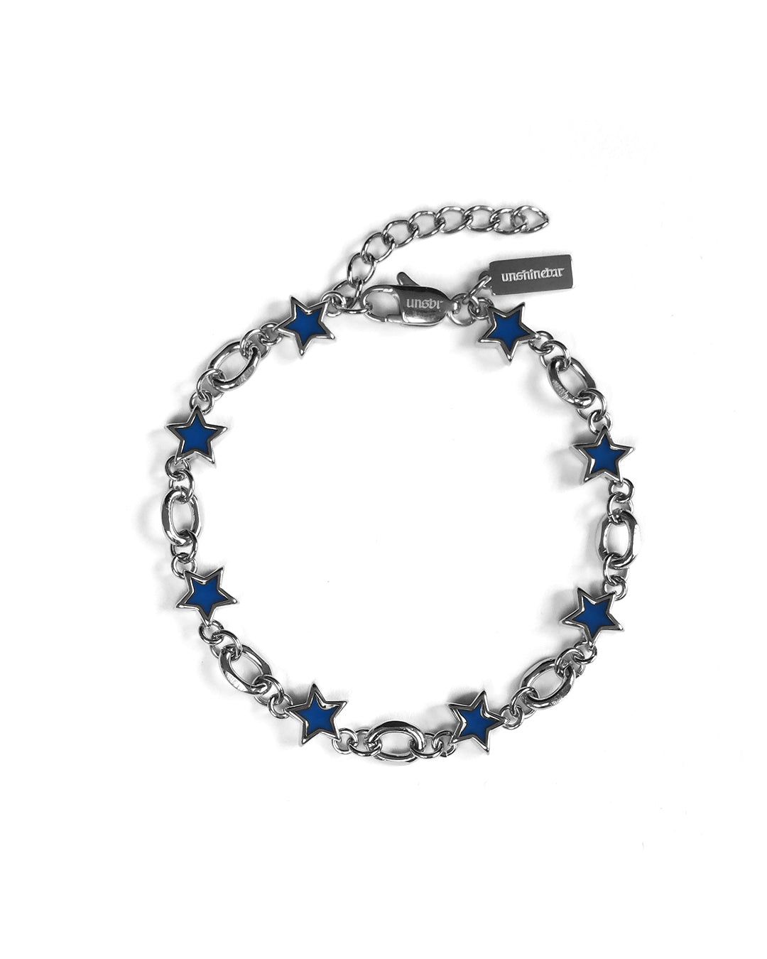 unshinebar-midnight-blue-star-armband-silber-edelstahl image 1