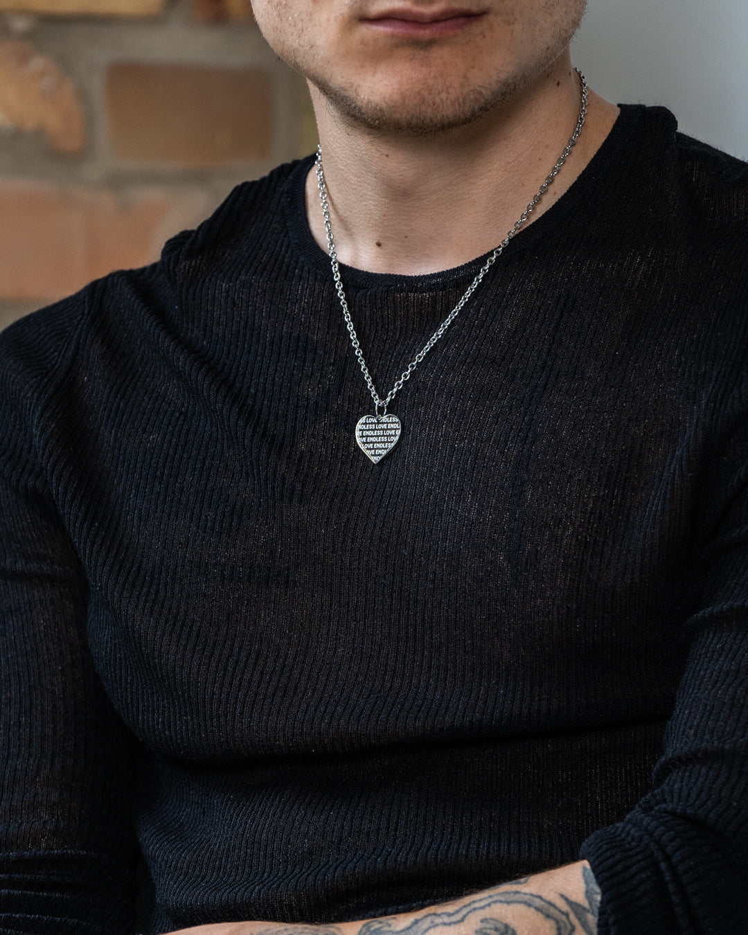unshinebar-endless-love-necklace-halskette-silber-45cm image 2