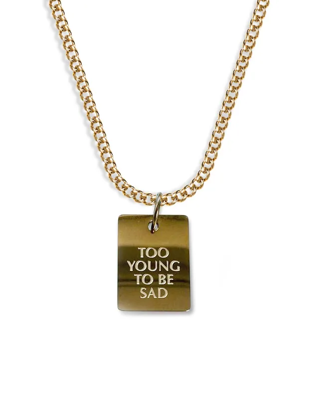 unshinebar-too-young-to-be-sad-halskette-gold-45-cm image 1