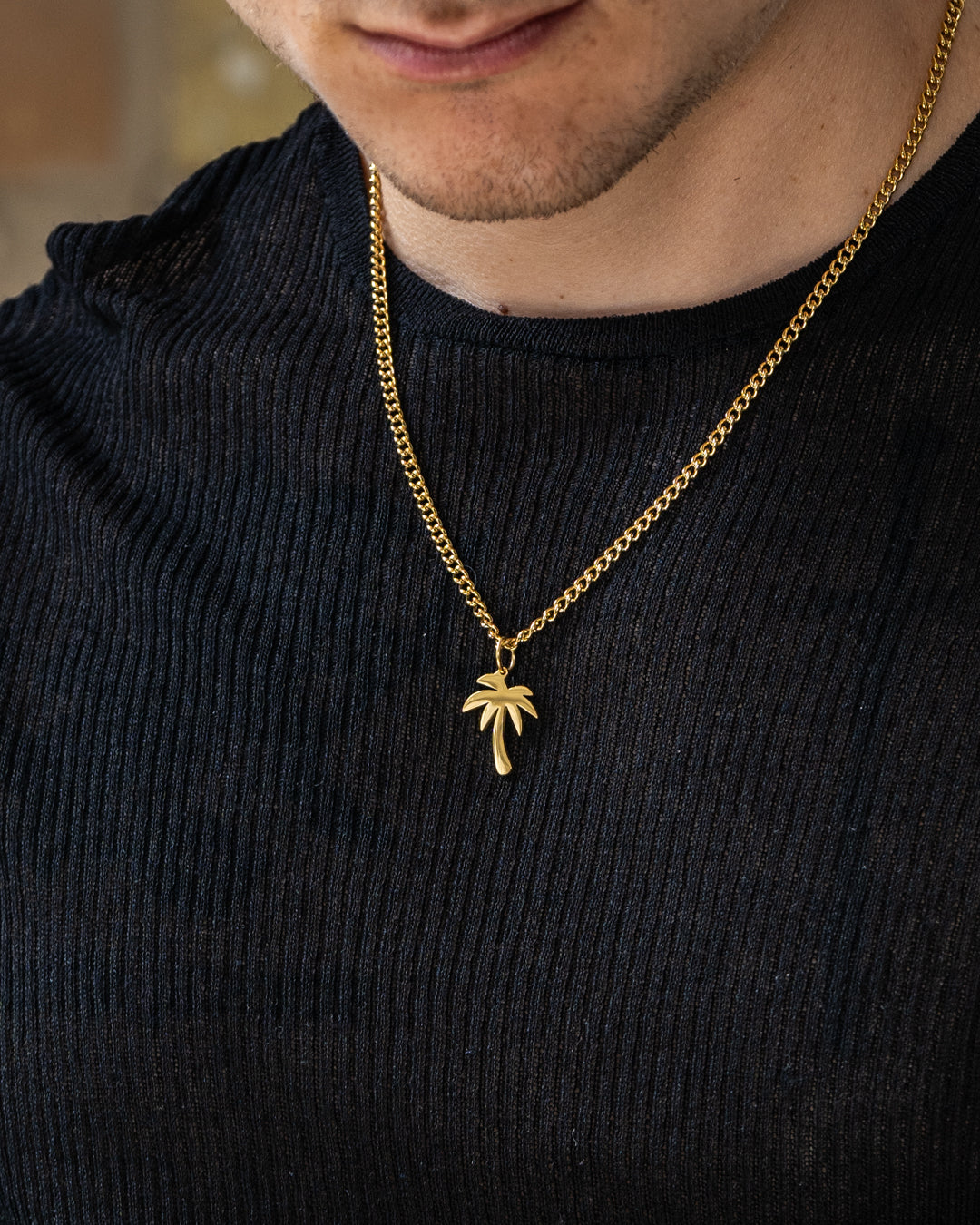 unshinebar-palm-halskette-mit-anh-nger-gold-50-55-cm image 3
