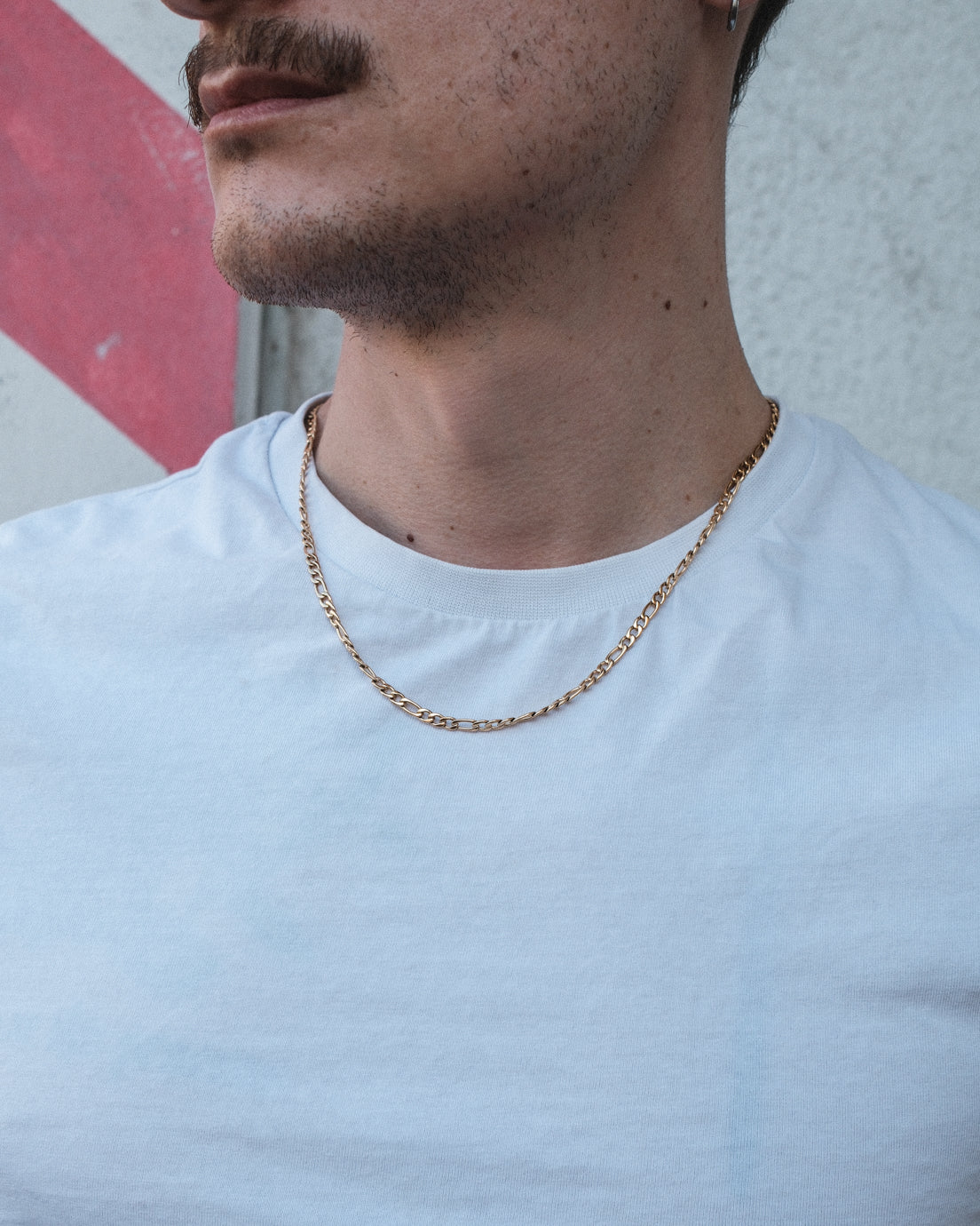 unshinebar-figaro-chain-kette-gold-45-cm-3-8-mm image 5