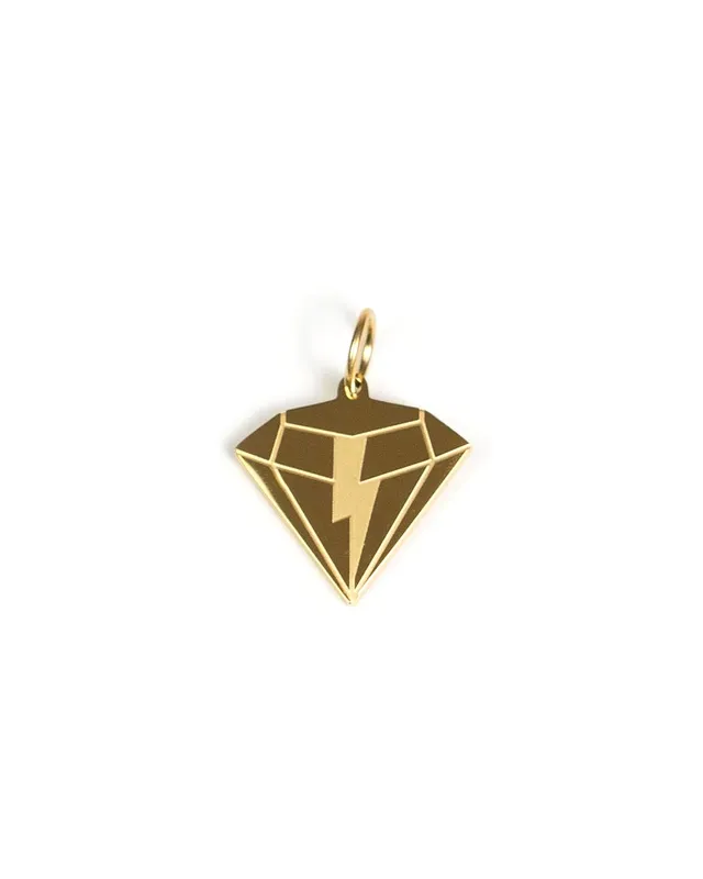 unshinebar-diamond-anh-nger-silber-edelstahl-ohne-kette image 1