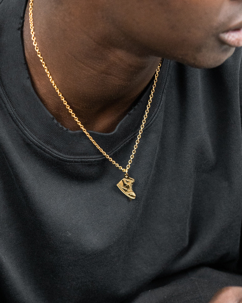 unshinebar-sneaker-necklace-halskette-gold-45cm-edelstahl image 5