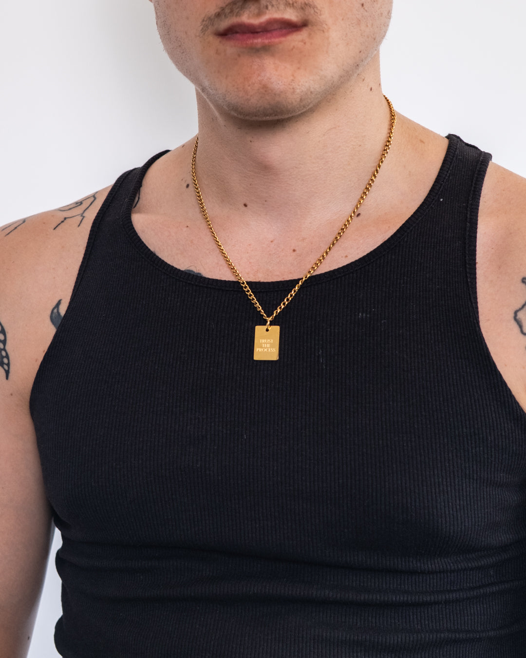 unshinebar-trust-the-process-kette-gold-50-55-cm image 2