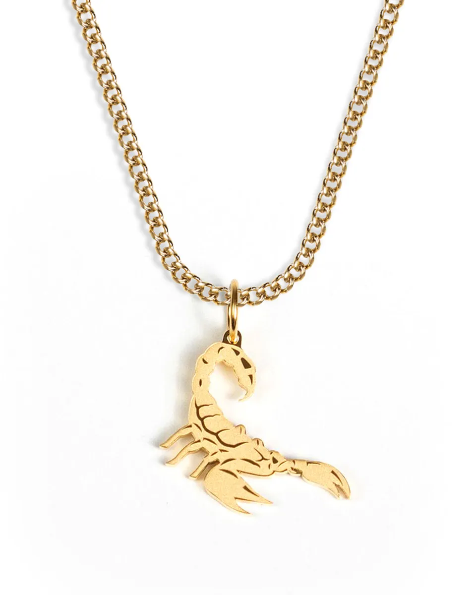 unshinebar-scorpion-kette-gold-50-55cm-sternzeichen image 1