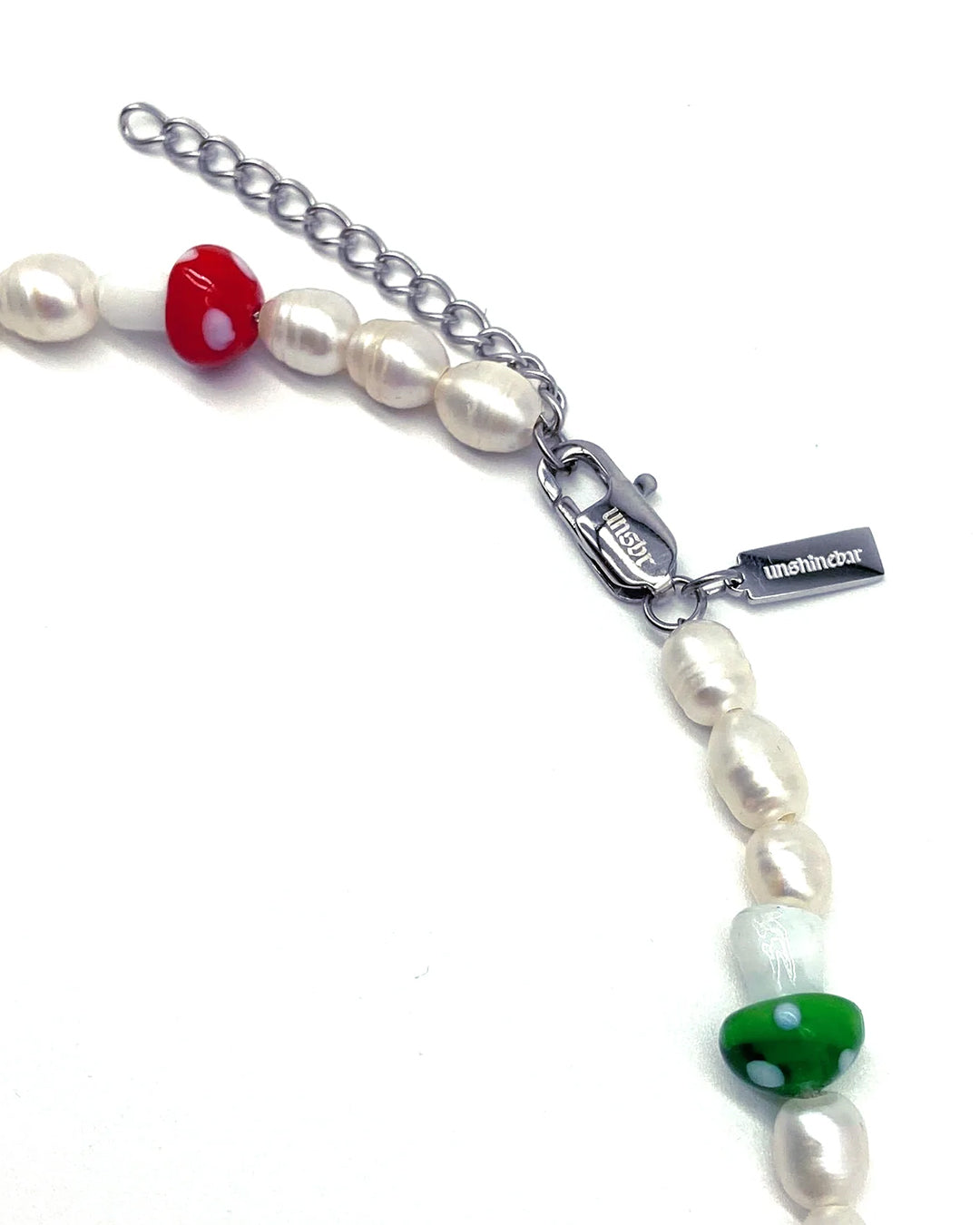 unshinebar-pearl-mushroom-perlenkette-bunt-45cm-pilz image 4