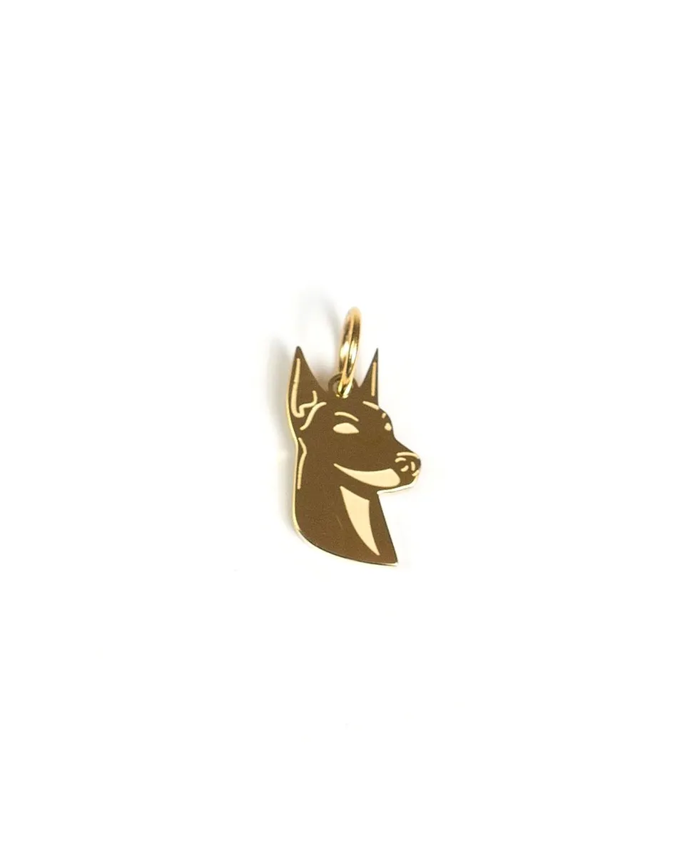 unshinebar-doberman-anh-nger-gold-edelstahl-pendant image 1
