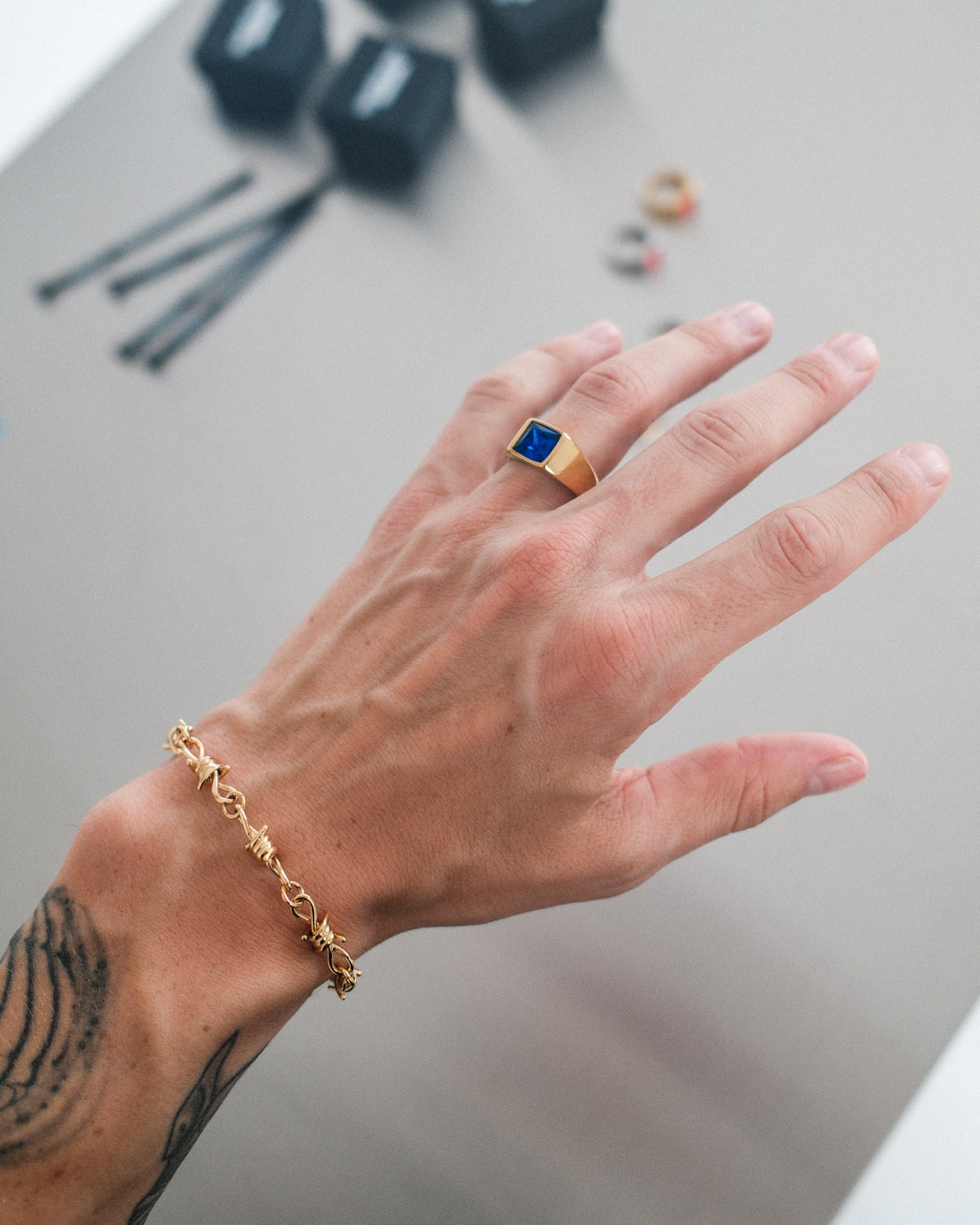 unshinebar-gemstone-blue-ocean-ring-zirkonia-gold image 7