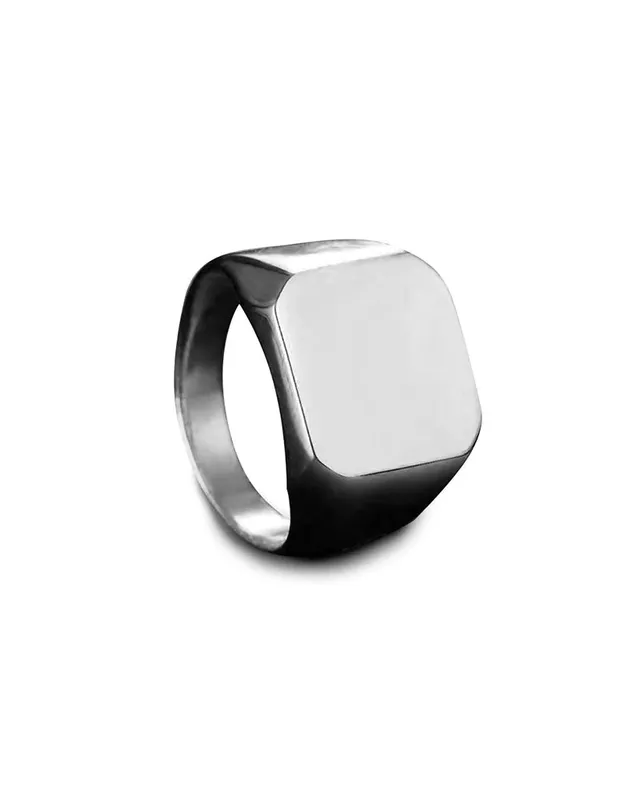 unshinebar-blank-ring-silber-gr-e-8-edelstahl image 1