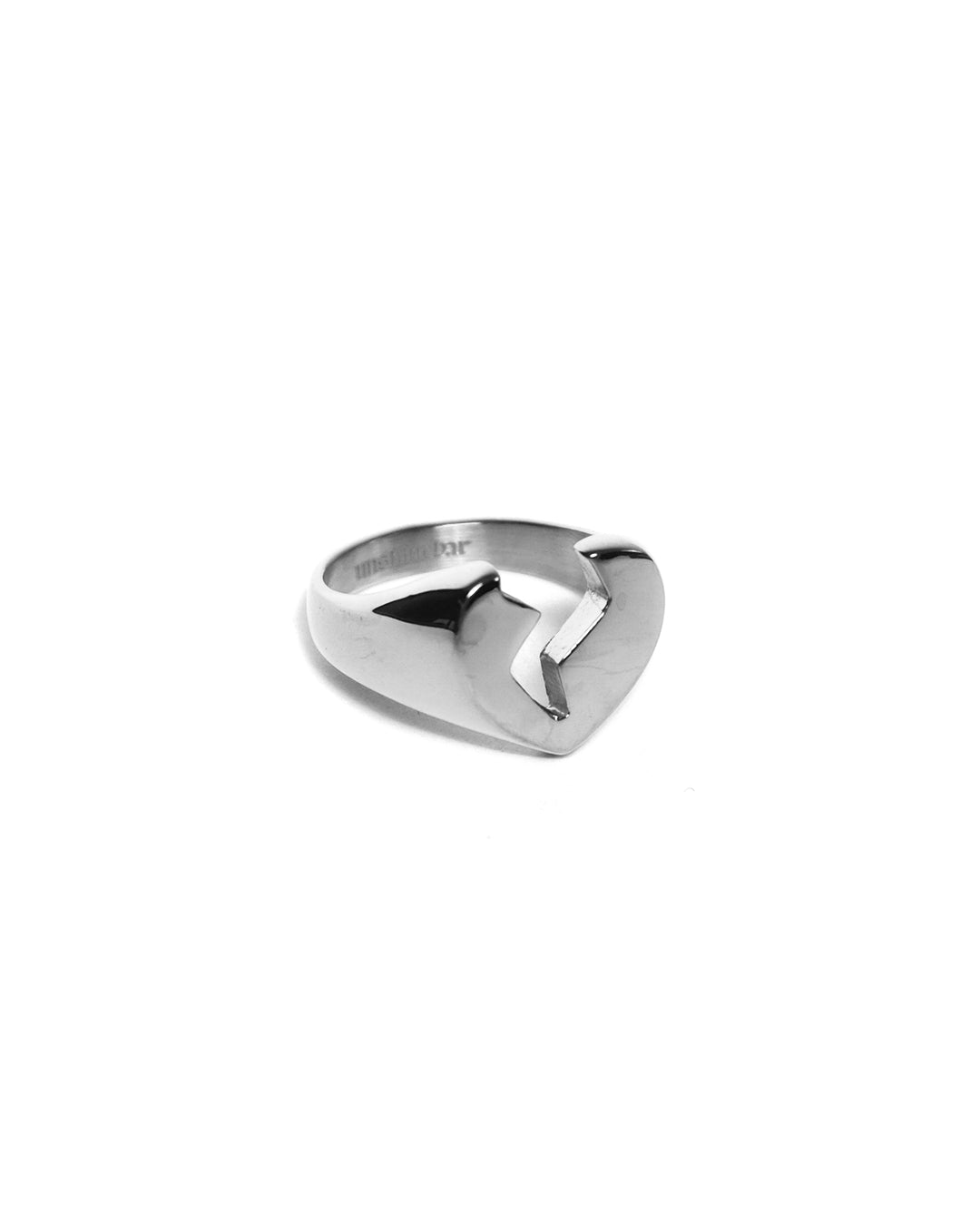 unshinebar-broken-heart-ring-silber-gr-9-edelstahl image 1