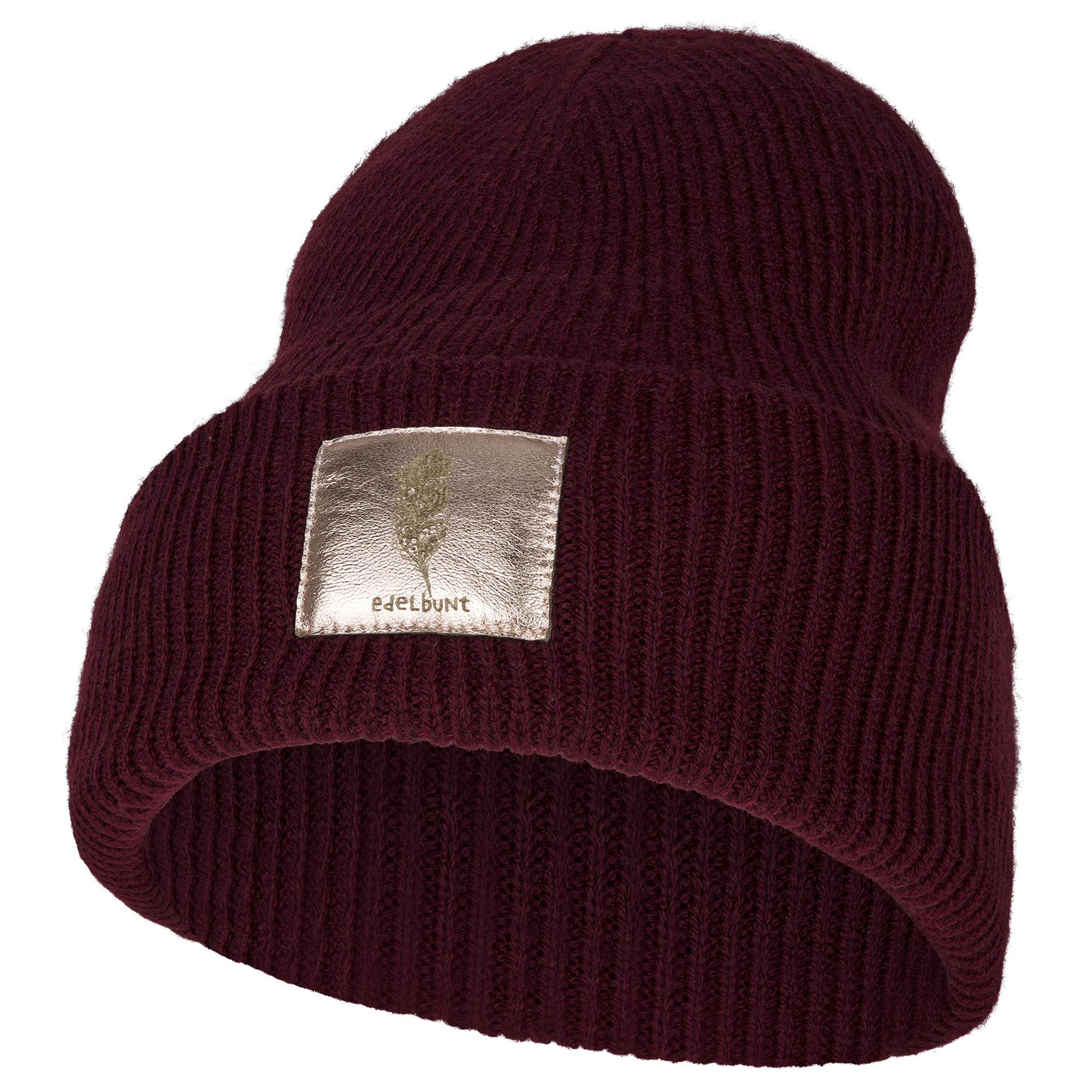 edelbunt-m-tze-oslo-beanie-dunkelrot image 1