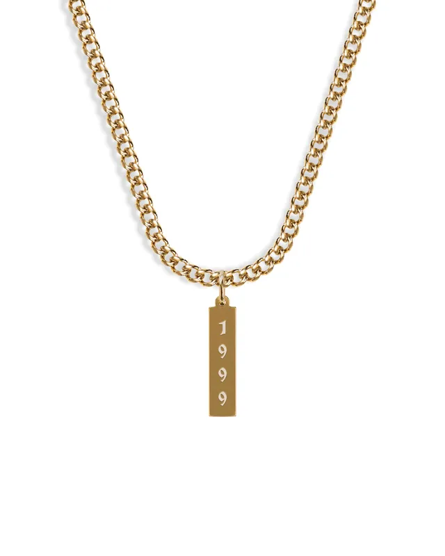 unshinebar-time-stamp-halskette-gold-gravierbar-45-cm image 1