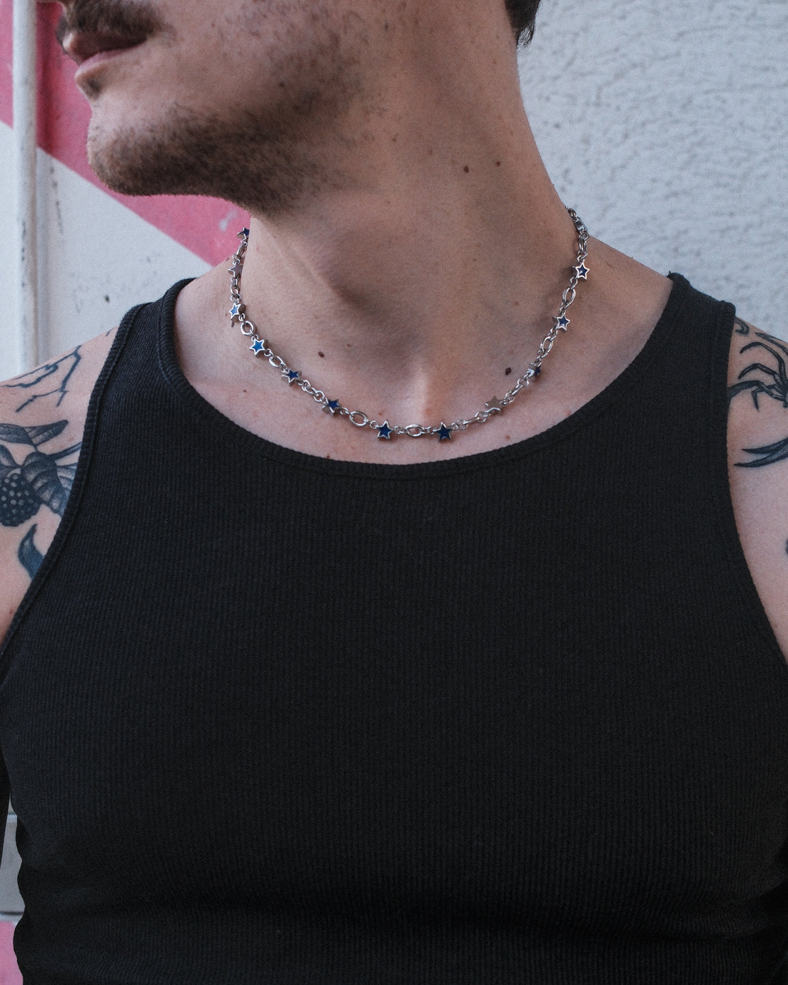 unshinebar-midnight-blue-star-chain-kette-silber image 3