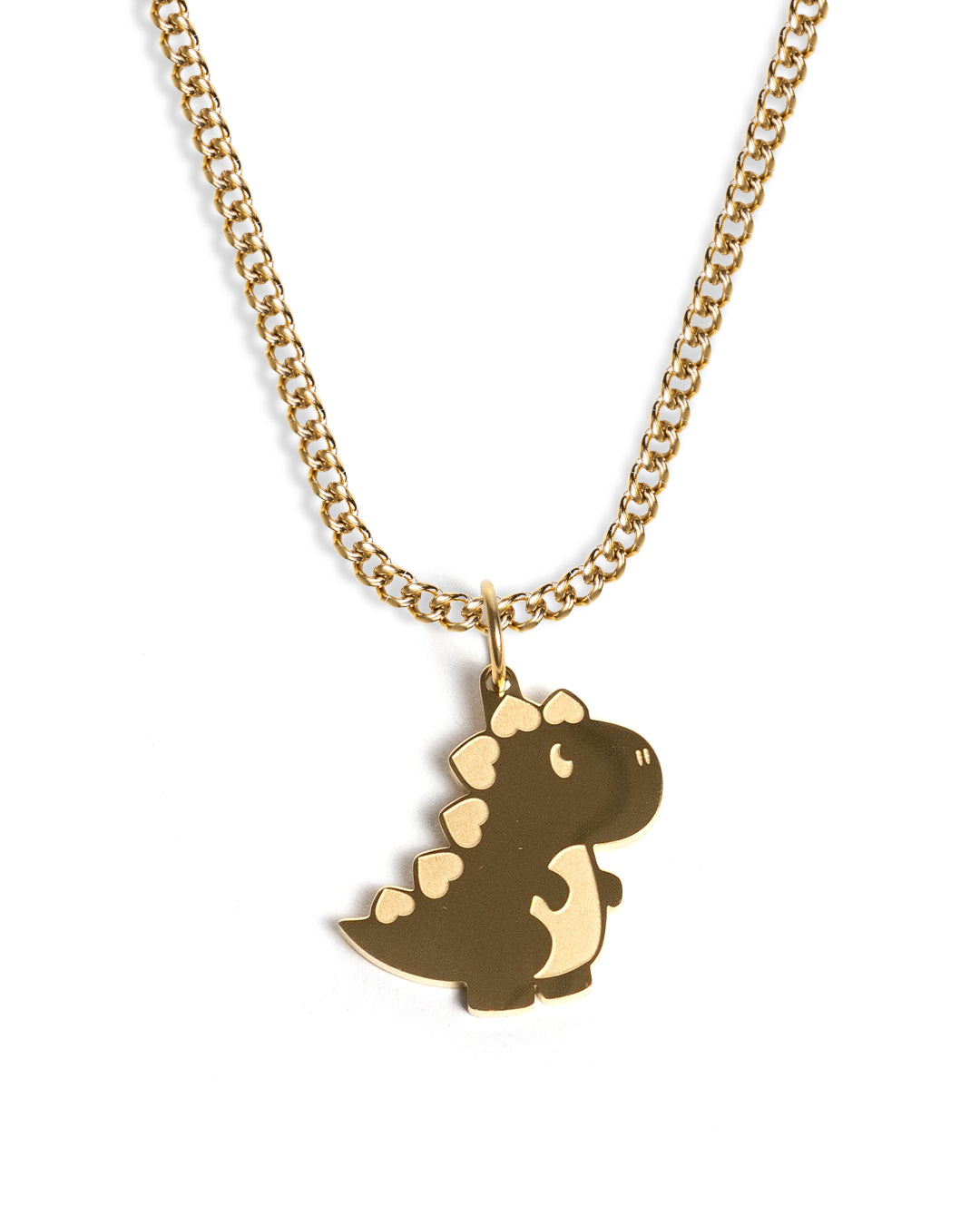 unshinebar-dinosaur-necklace-kette-gold-dino-anh-nger image 1