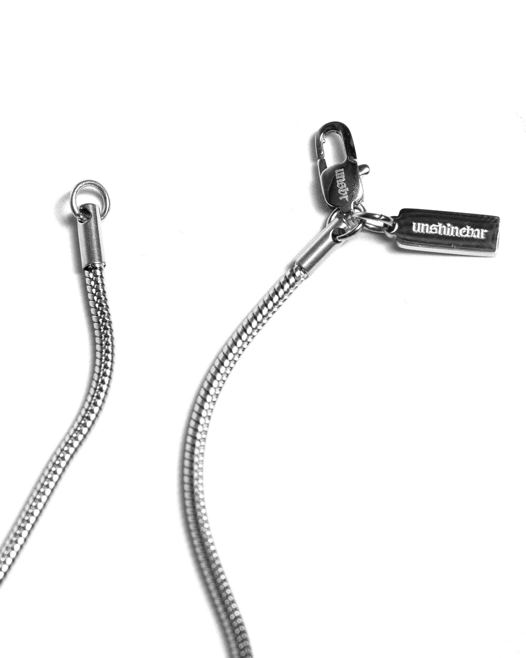 unshinebar-snake-chain-kette-silber-2mm-45cm image 2