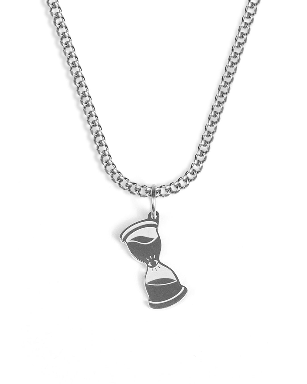 unshinebar-time-kette-silber-sanduhr-anh-nger image 1