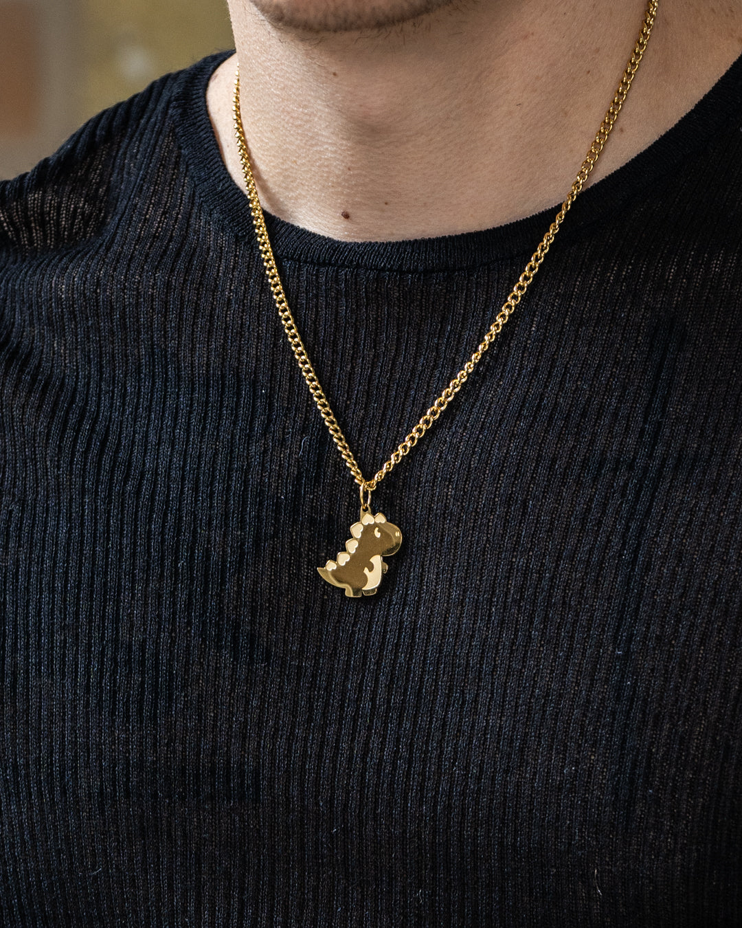 unshinebar-dinosaur-necklace-kette-gold-dino-anh-nger image 5