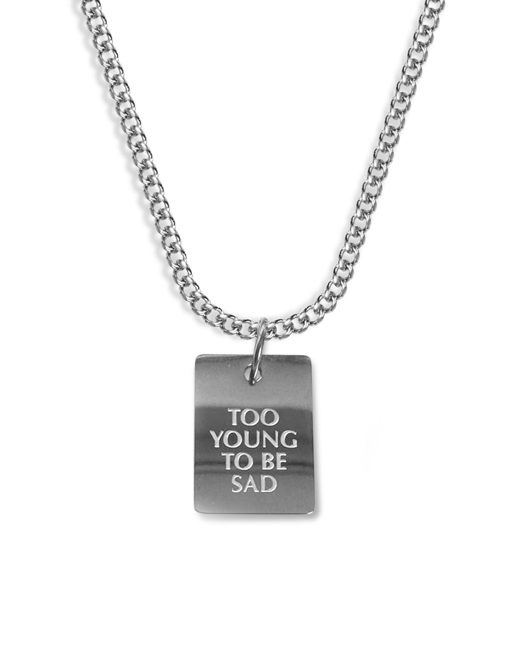 unshinebar-too-young-to-be-sad-halskette-silber-45cm image 1